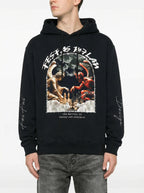 FesFas angels & demons-print Hoodie | Black | Men