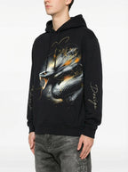 FesFas Snake-print Hoodie | Black | Men