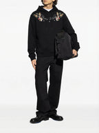 FesFas flower-print Hoodie | Black | Men