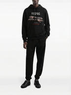 FesFas Good Sense-print Hoodie | Black | Men