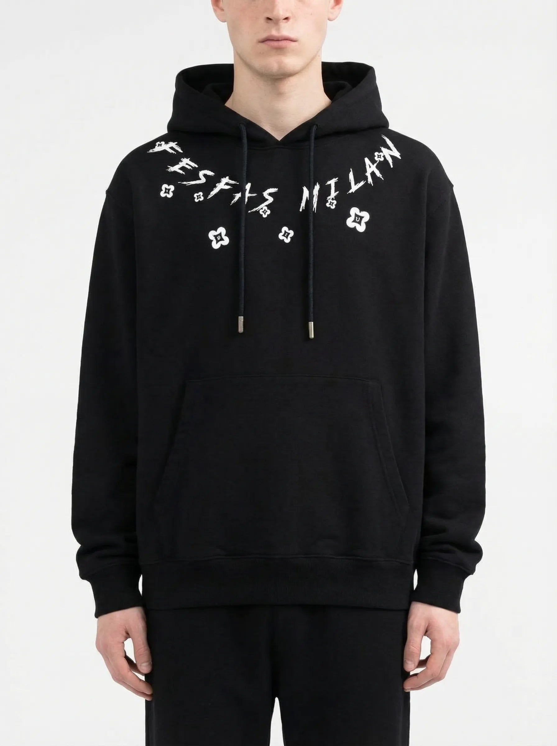 FesFas graphic-print Hoodie | Black | Men