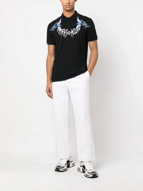 FesFas blue phoenix-print | Áo Polo | Nam | Màu Đen