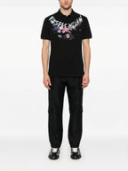 FesFas flowers-print | Áo Polo | Nam | Màu Đen