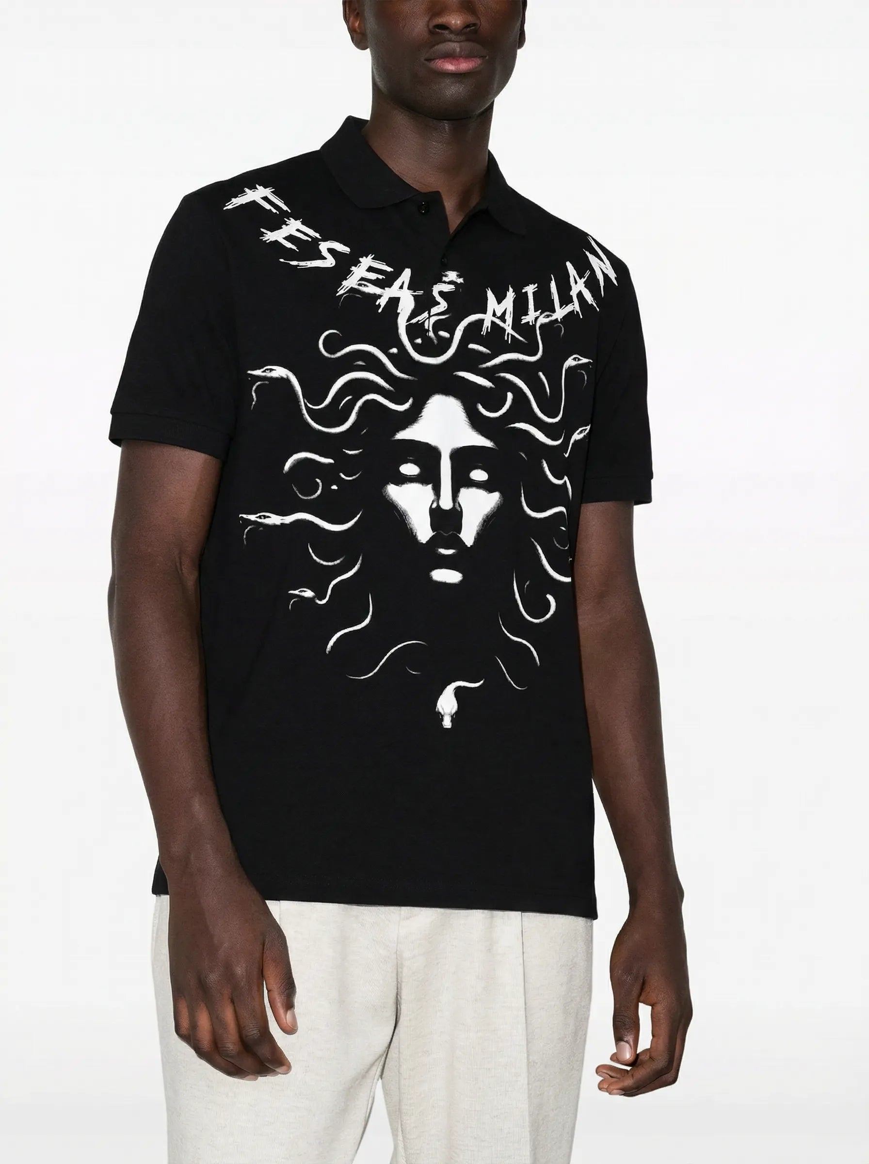 FesFas medusa-print | Áo Polo | Nam | Màu Đen