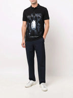 FesFas night horse-print | Áo Polo | Nam | Màu Đen