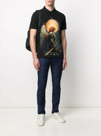 FesFas Angel-print | Áo Polo | Nam | Màu Đen