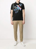 FesFas Peacock-print | Áo Polo | Nam | Màu Đen