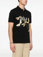 FesFas Dragonfly-print | Áo Polo | Nam | Màu Đen