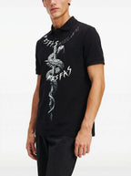 FesFas Snake-print | Áo Polo | Nam | Màu Đen