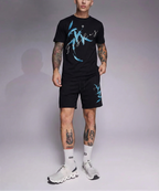 FesFas feathers-print | Bộ T-Shirt | Nam | Màu Đen