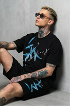 FesFas feathers-print | Bộ T-Shirt | Nam | Màu Đen