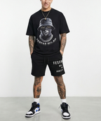 FesFas hidden boss-print | Bộ T-Shirt | Nam | Màu Đen