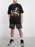 FesFas chill boy-print | Bộ T-Shirt | Nam | Màu Đen