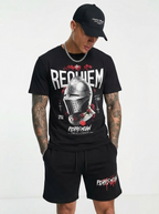 FesFas knight helmet-print | Bộ T-Shirt | Nam | Màu Đen