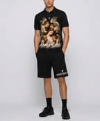 FesFas angels-print | Bộ Polo | Nam | Màu Đen