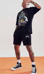 FesFas bulldog-print | Bộ T-Shirt | Nam | Màu Đen