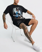FesFas heaven guardian-print | Bộ T-Shirt | Nam | Màu Đen