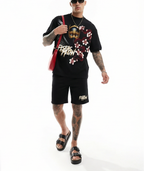 FesFas graphic-print | Bộ T-Shirt | Nam | Màu Đen