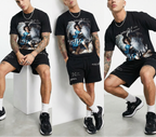 FesFas heaven guardian-print | Bộ T-Shirt | Nam | Màu Đen