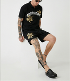 FesFas lily-print | Bộ Polo | Nam | Màu Đen