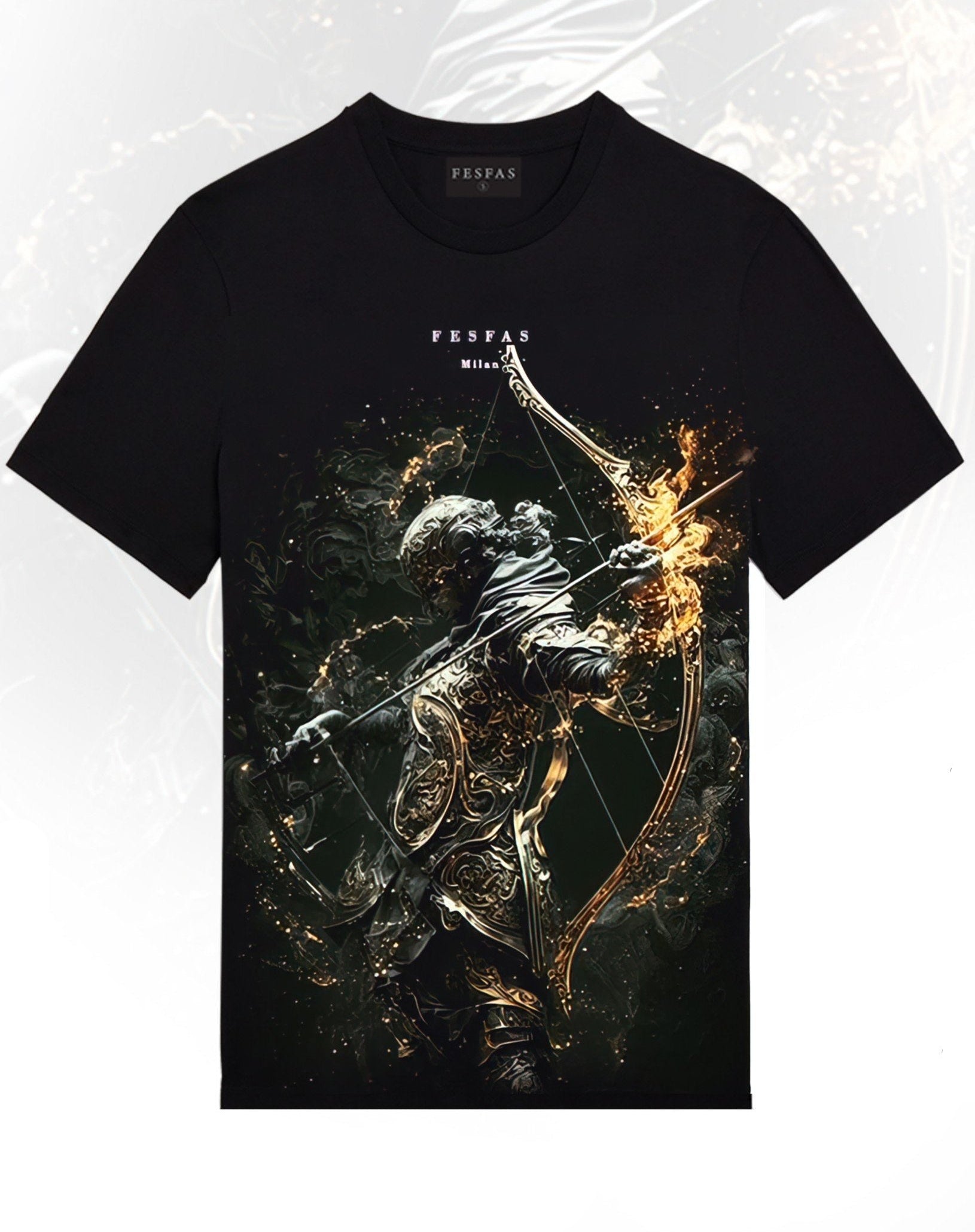 FesFas knight-print | Áo Thun | Nam | Màu Đen