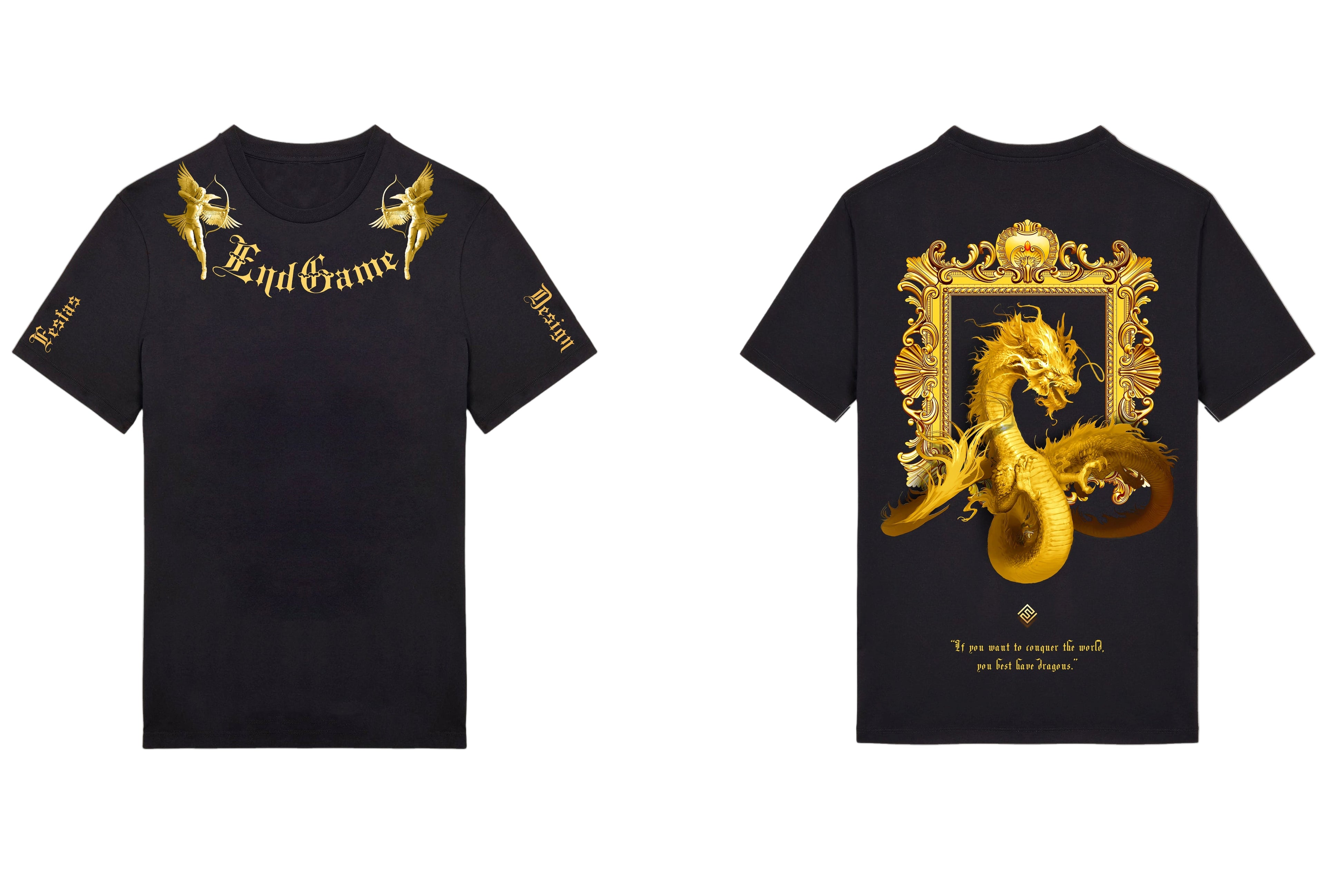 FesFas dragon-print | Áo Thun | Nam | Màu Đen