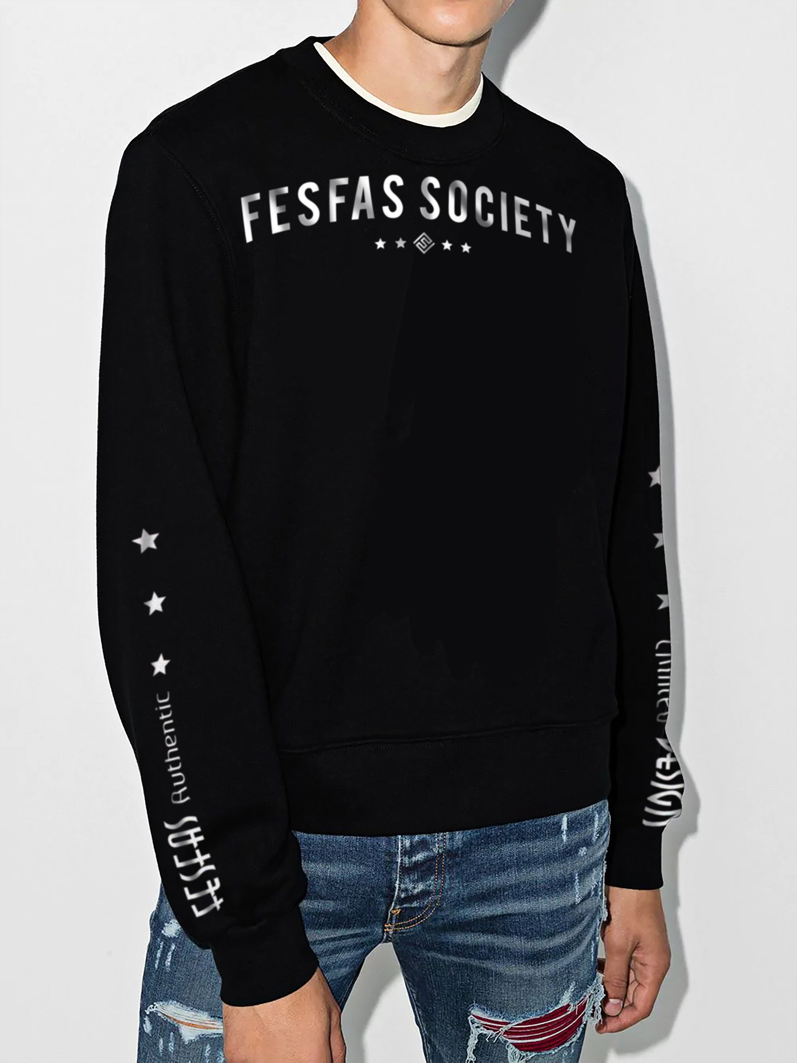 FesFas Graphic-print Sweatshirt | Black | Men