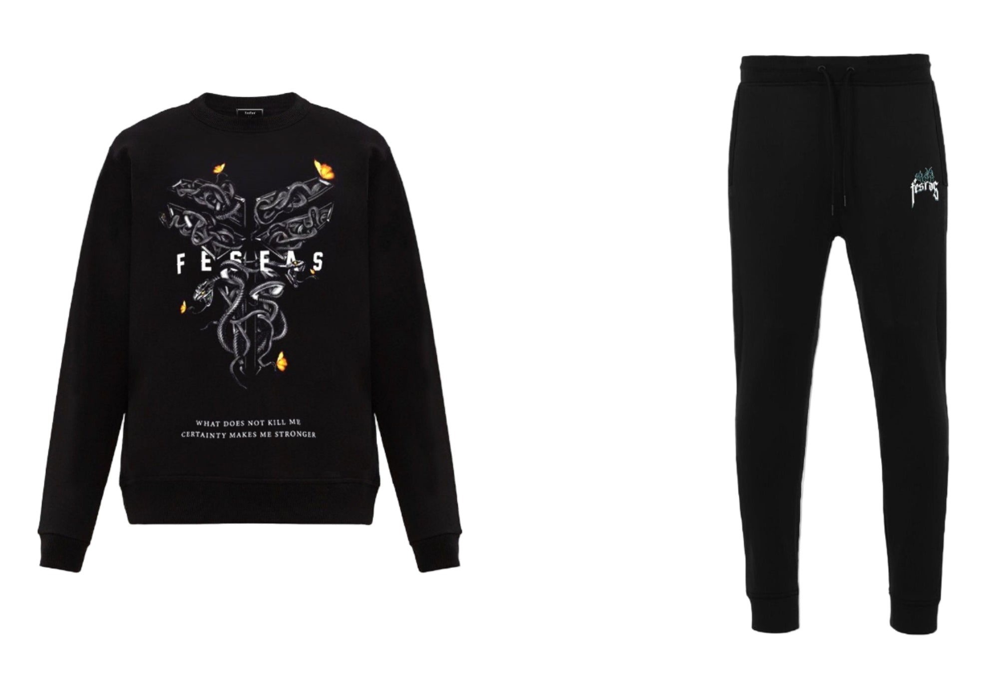 FesFas Snake-print Sweatshirt | Black | Men