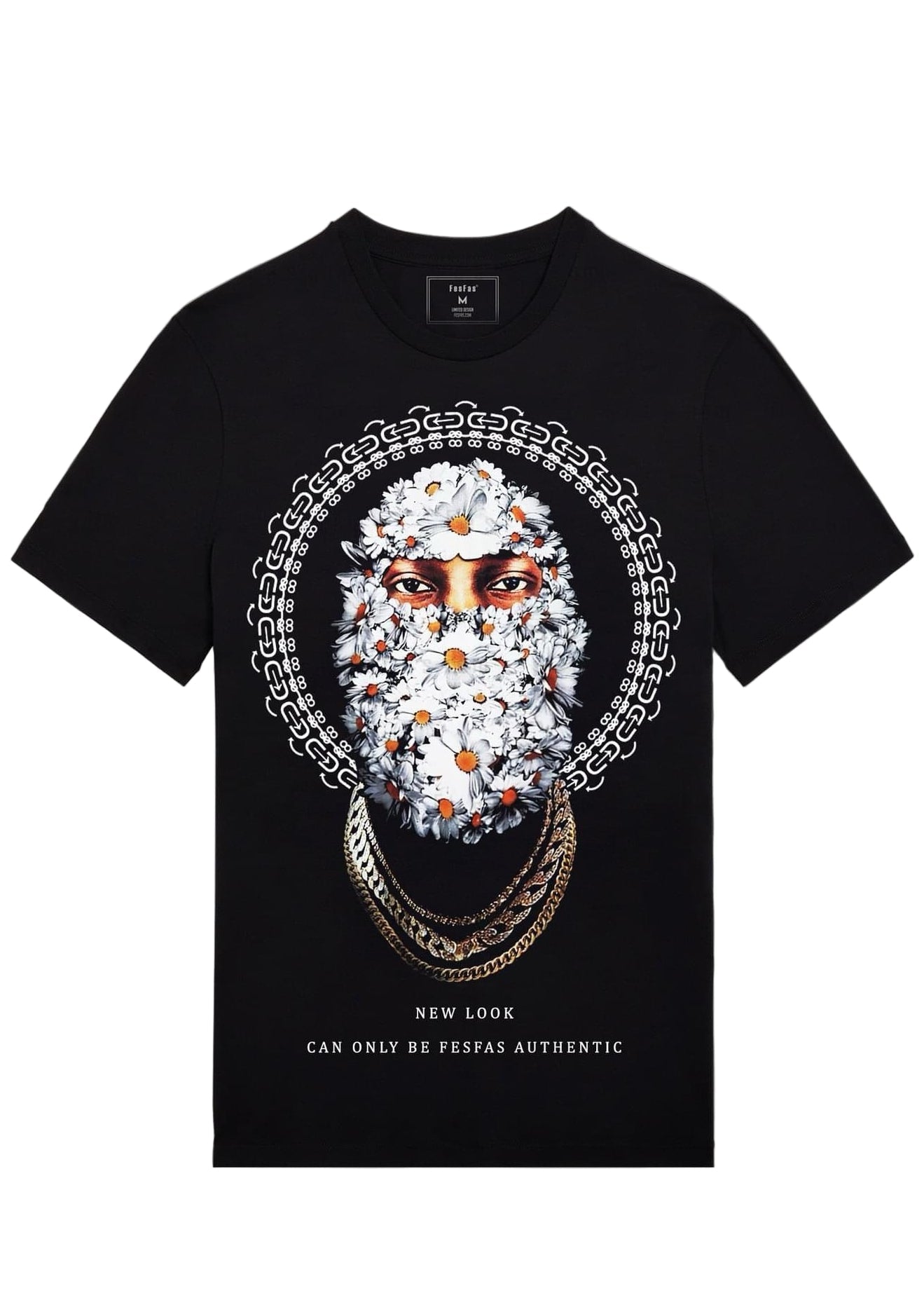 FesFas floral mask-print | Áo Thun | Nam | Màu Đen