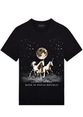 FesFas horse-print | Áo Thun | Nam | Màu Đen