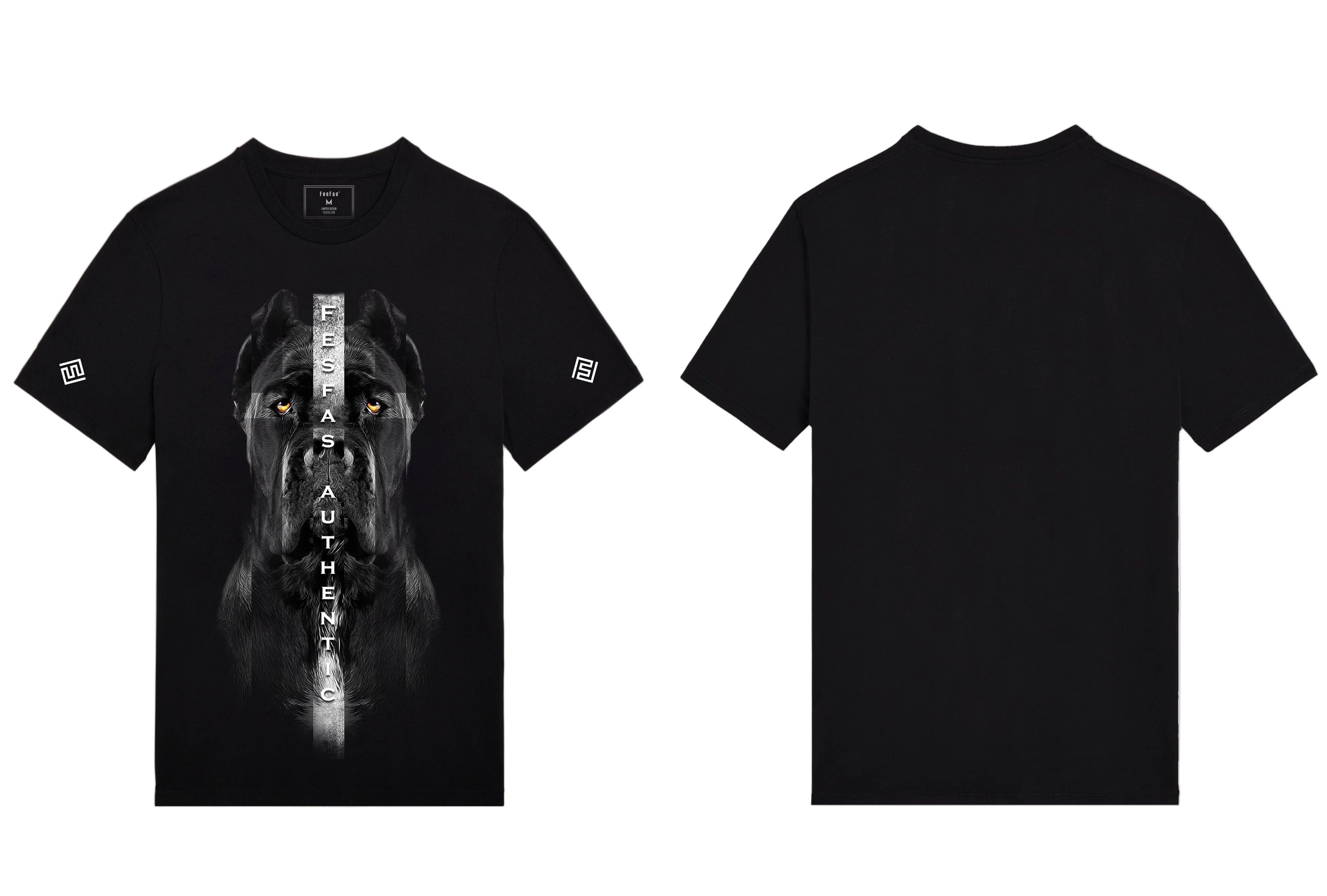 FesFas black dog-print | Áo Thun | Nam | Màu Đen