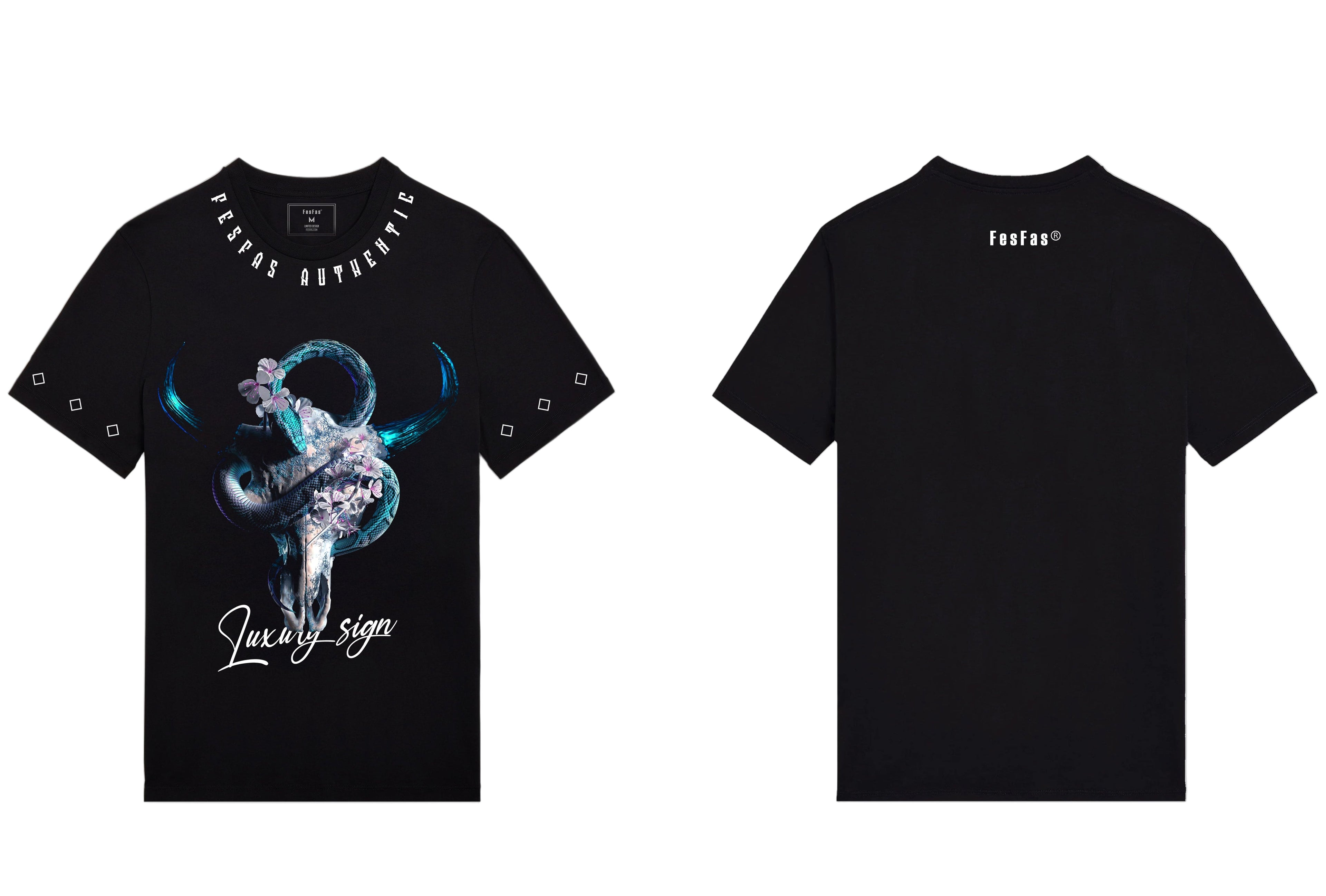 FesFas skull-print | Áo Thun | Nam | Màu Đen