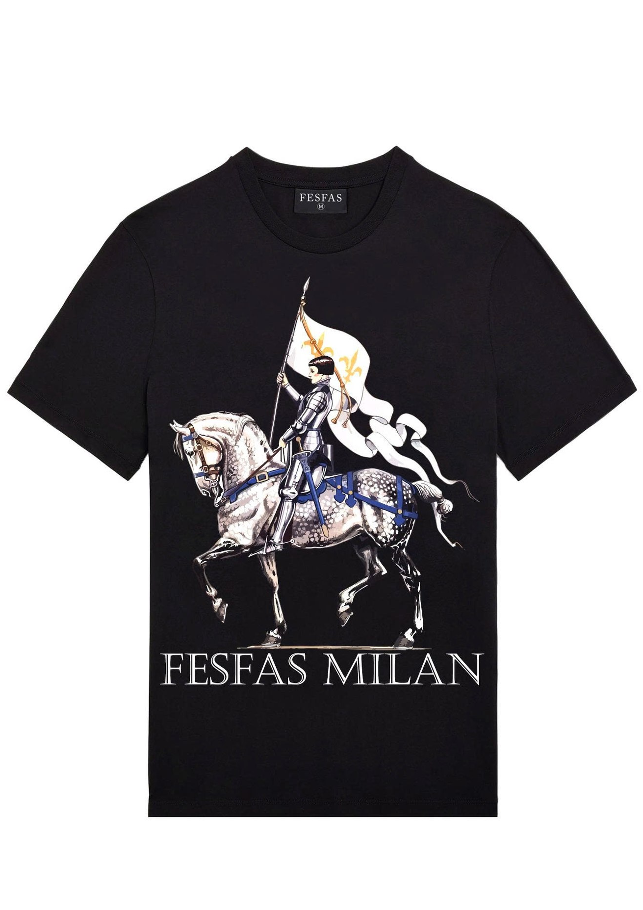 FesFas horseman-print | Áo Thun | Nam | Màu Đen