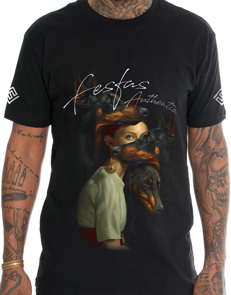 FesFas friendship-print | Áo Thun | Nam | Màu Đen