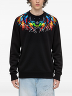 FesFas Feathers-print Sweatshirt Set | Black | Men