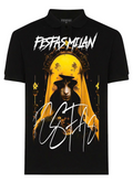 FesFas goddess-print | Áo Polo | Nam | Màu Đen