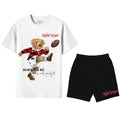 FesFas rugby bear-print T-shirt Set | Black & White | Men