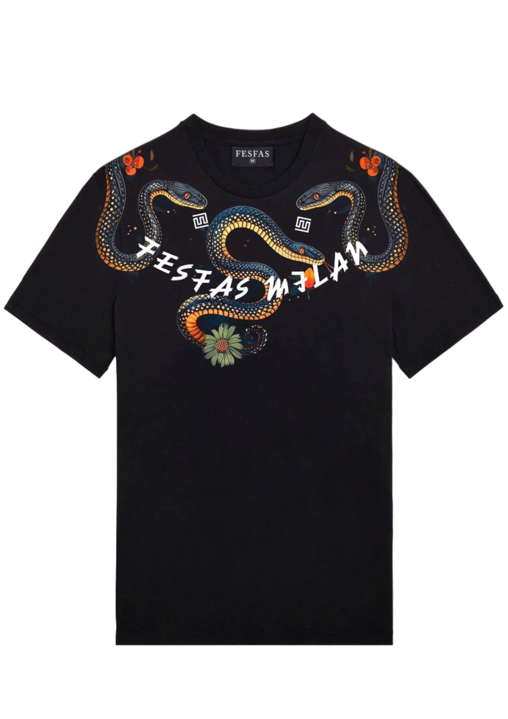 FesFas viper-print | Áo Thun | Nam | Màu Đen