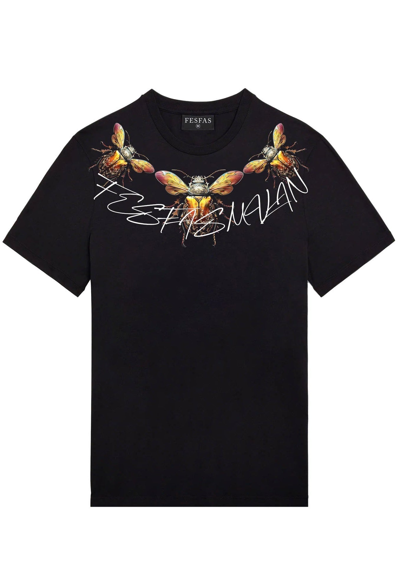 FesFas beetles-print | Áo Thun | Nam | Màu Đen