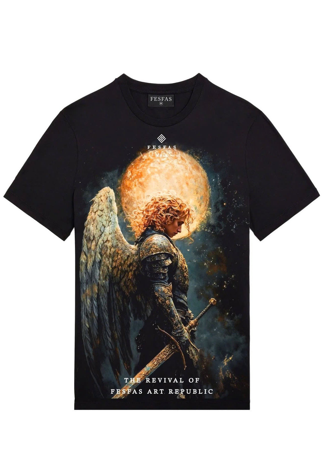 FesFas female warrior-print | Áo Thun | Nam | Màu Đen