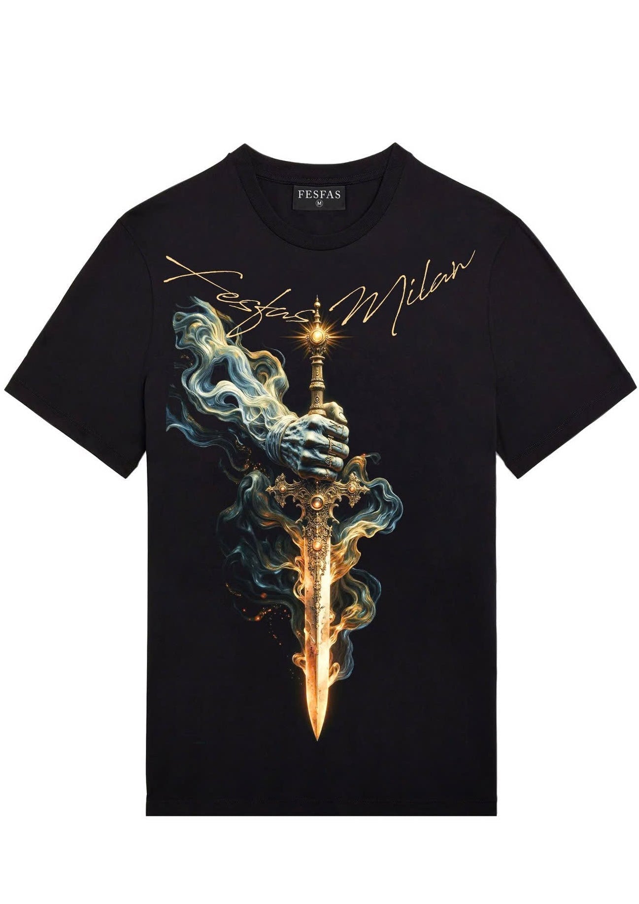 FesFas sword-print | Áo Thun | Nam | Màu Đen