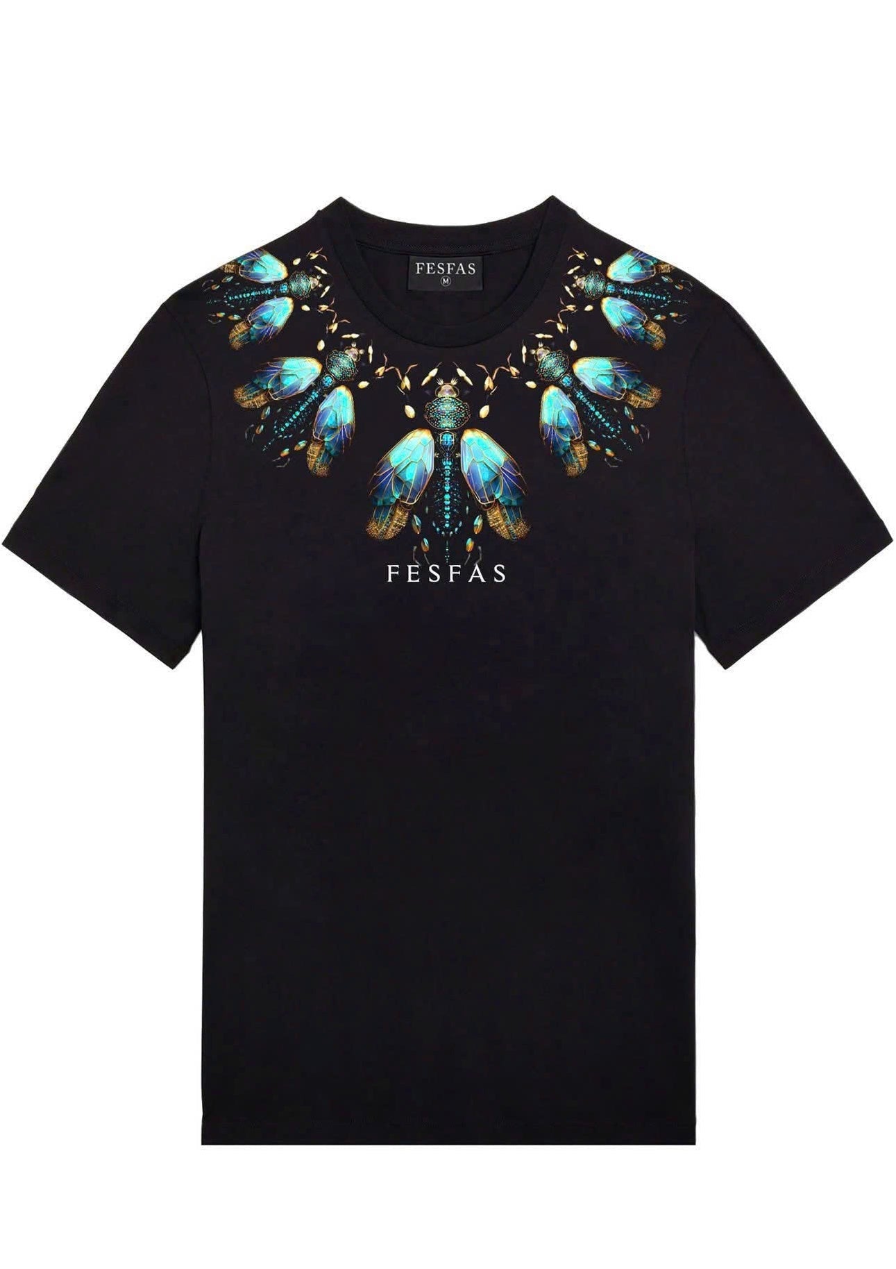 FesFas beetles-print | Áo Thun | Nam | Màu Đen