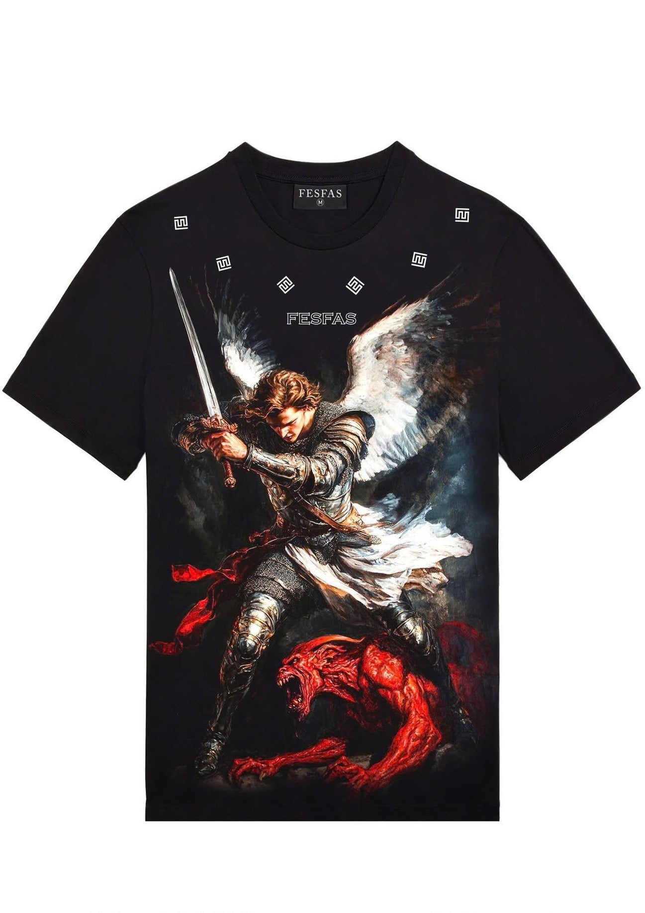 FesFas angle demon-print | Áo Thun | Nam | Màu Đen