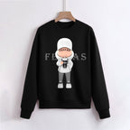 FesFas Cool-boy-print Sweatshirt | Black | Men
