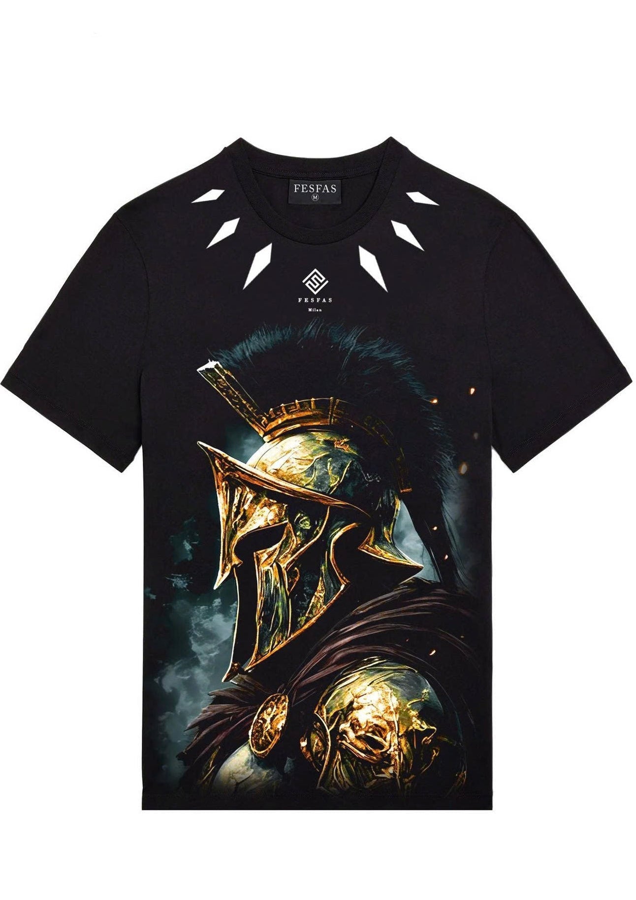 FesFas warrior-print | Áo Thun | Nam | Màu Đen
