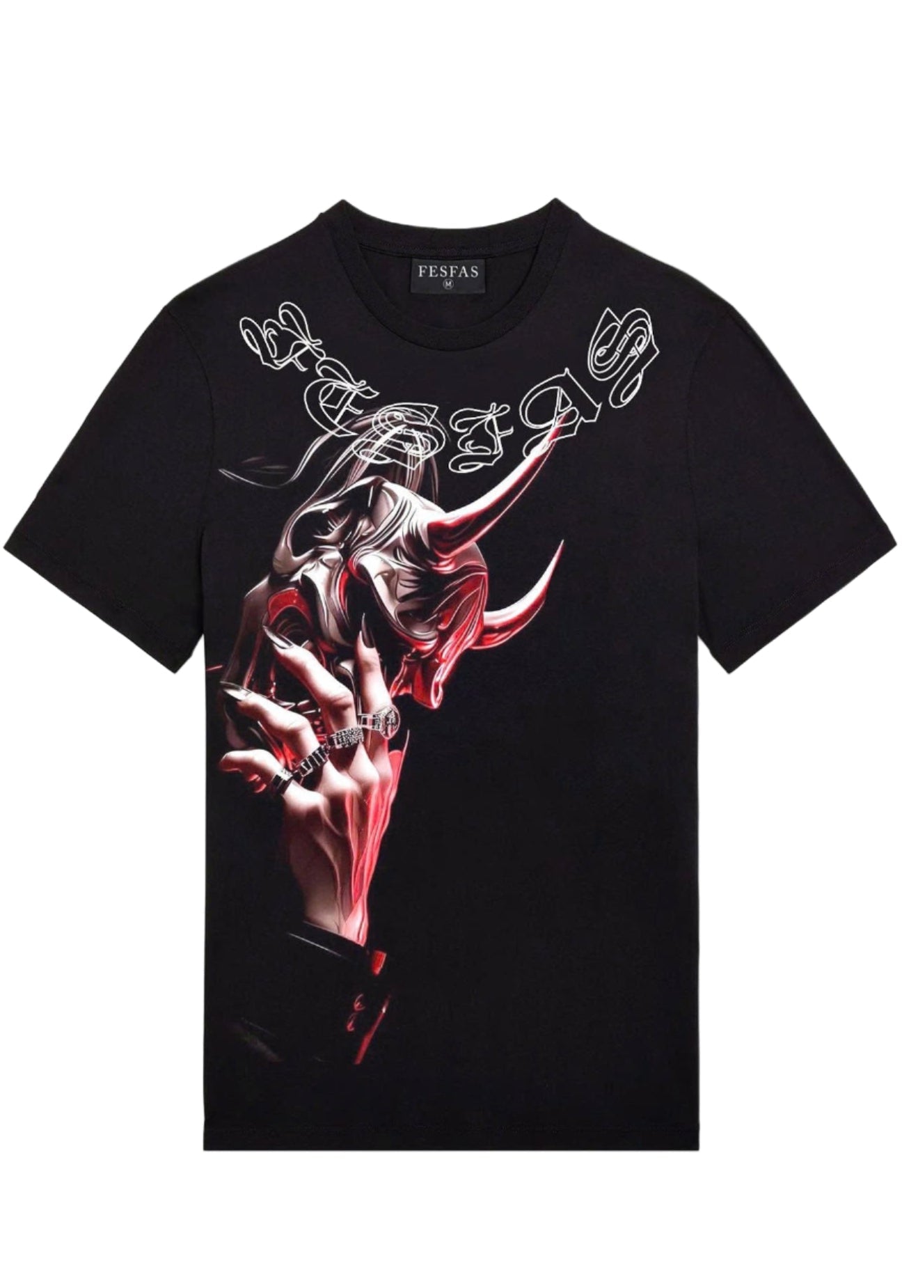 FesFas mask-print | Áo Thun | Nam | Màu Đen