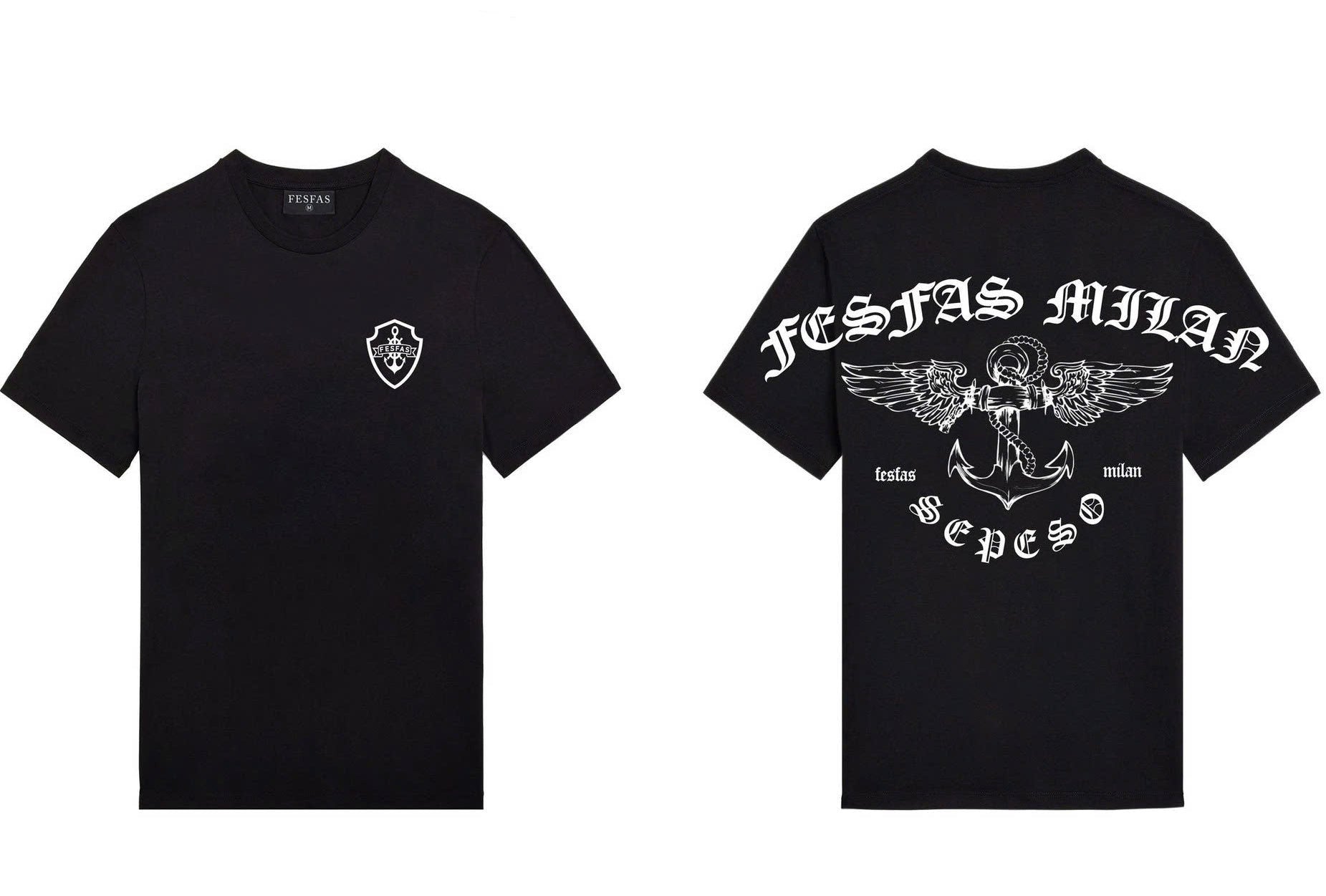 FesFas Anchor-print | Áo Thun | Nam | Màu Đen