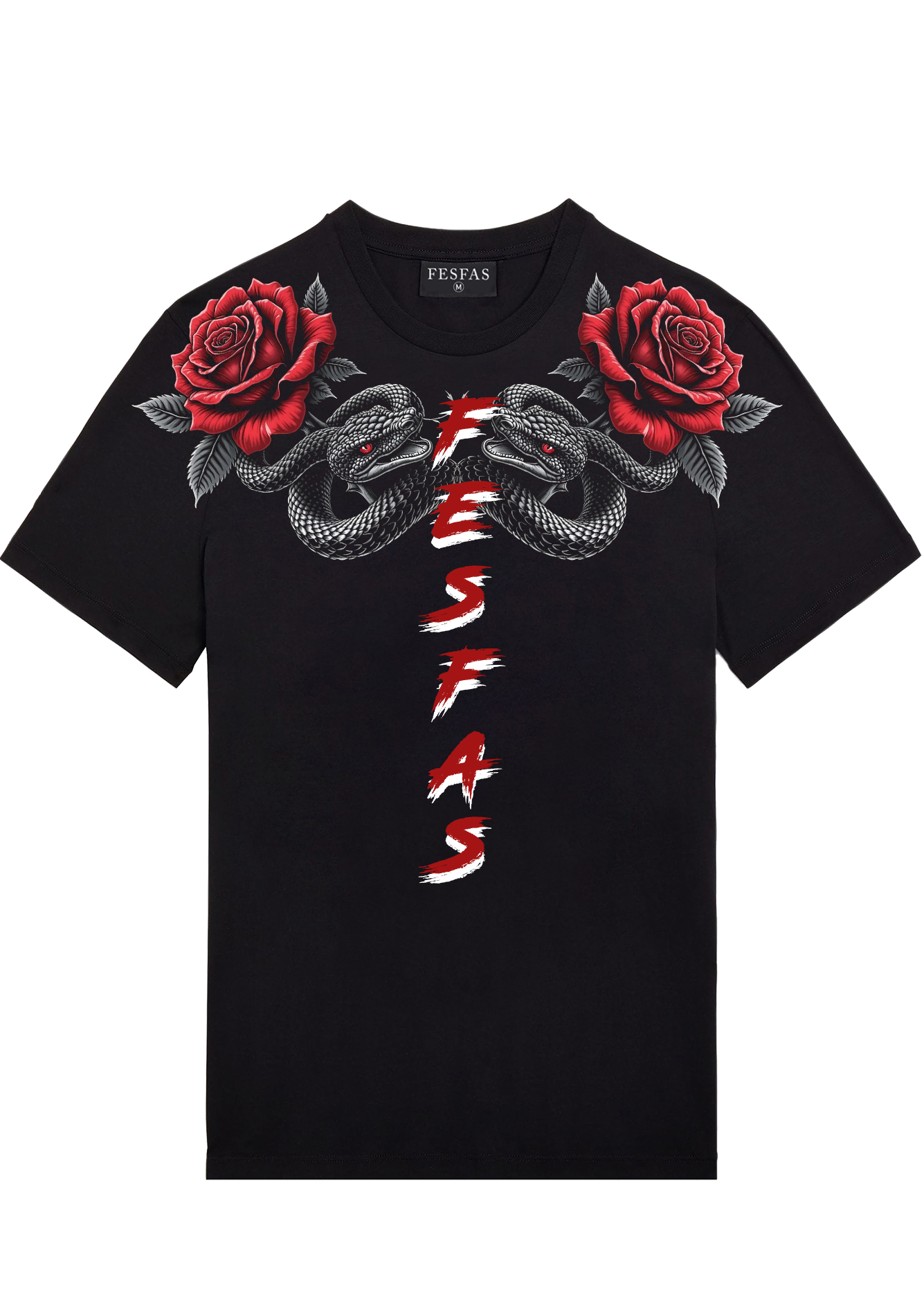 FesFas flower-print | Áo Thun | Nam | Màu Đen