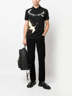 FesFas crane-print | Áo Polo | Nam | Màu Đen