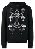 FesFas Cross-print Hoodie Set | Black | Men